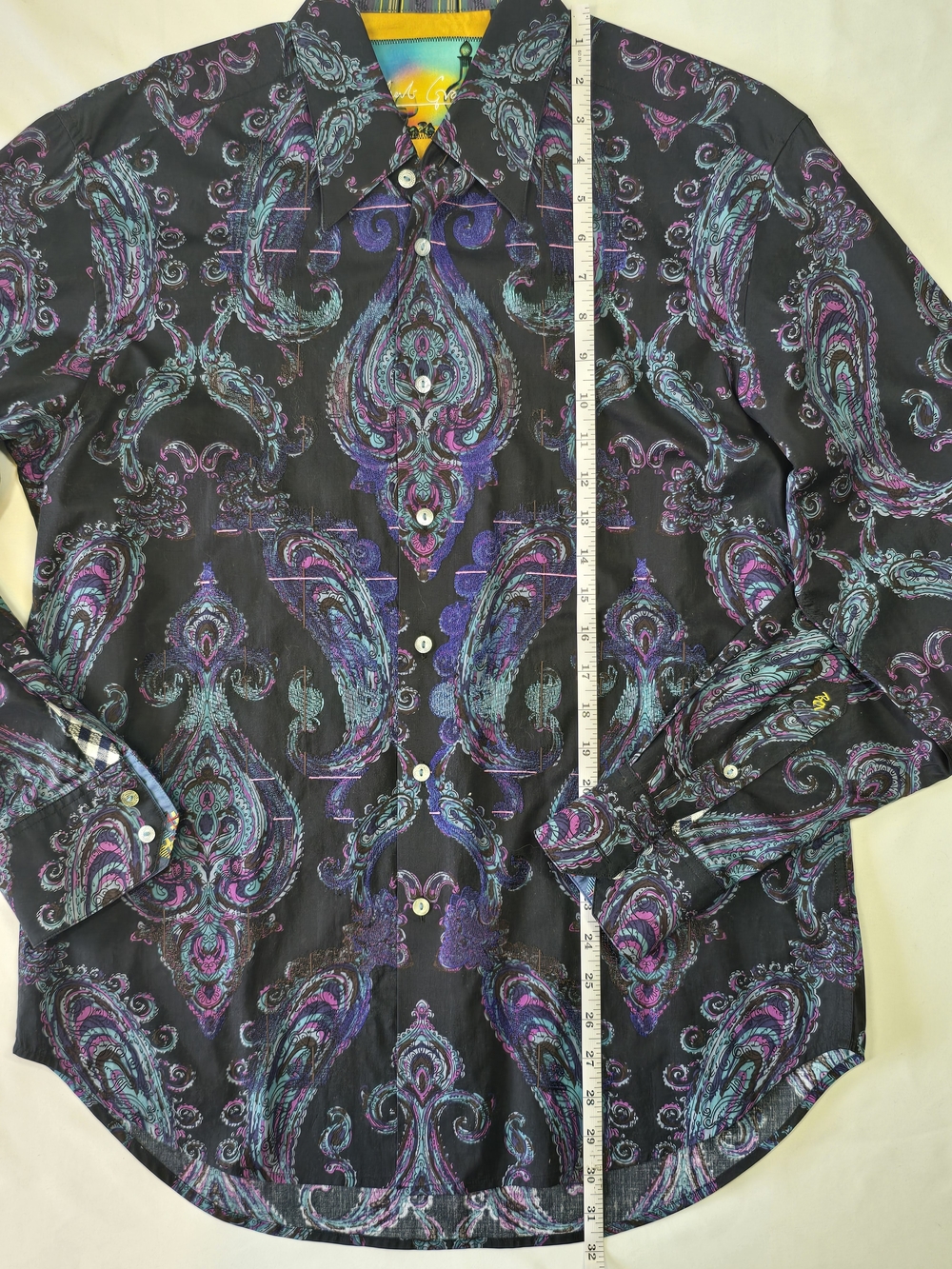 Robert Graham Paisley Long Sleeve Button Down Shirt - Men's Size M - Picture 2 of 16